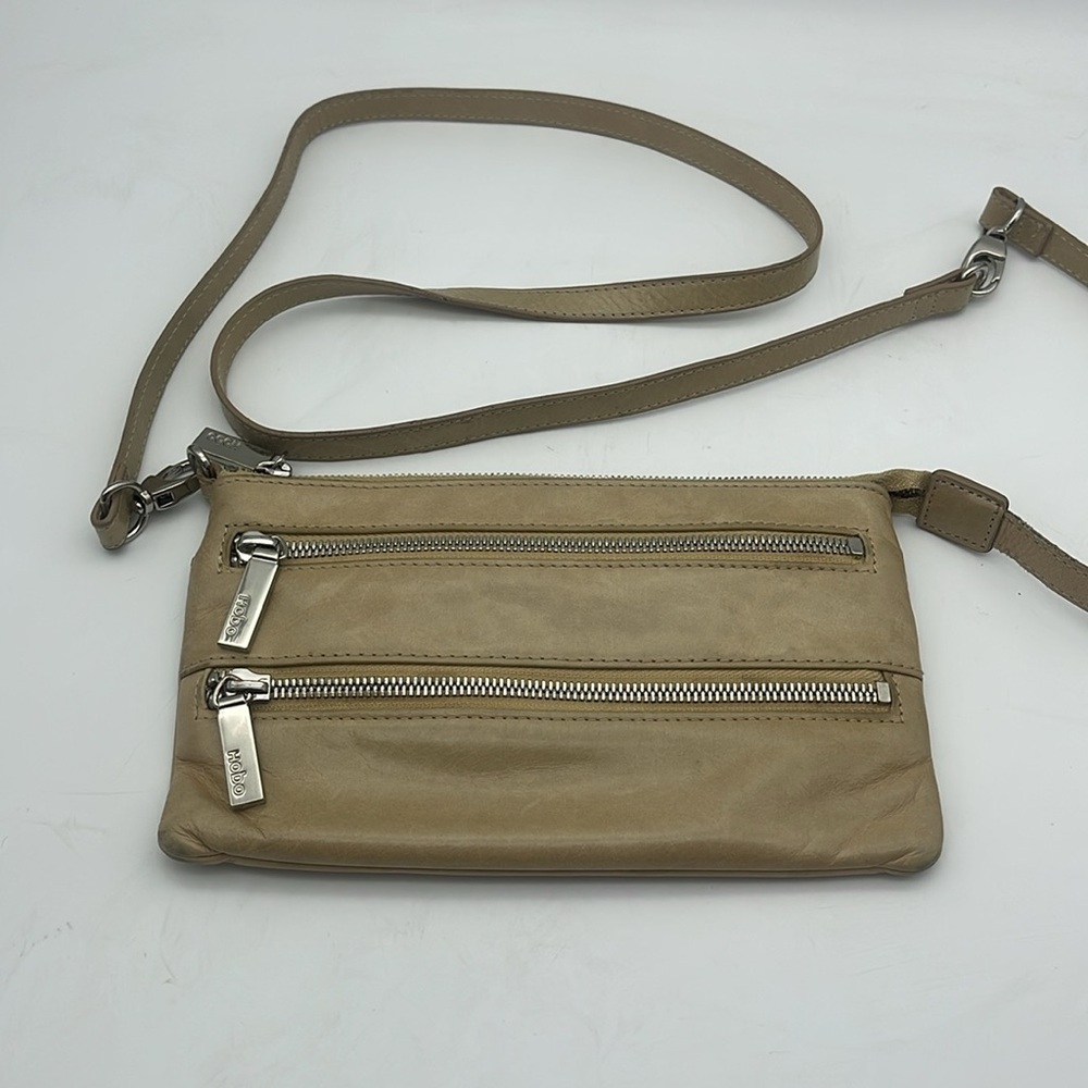Hobo The Original Crossbody Bag Wallet Leather Double Zippers